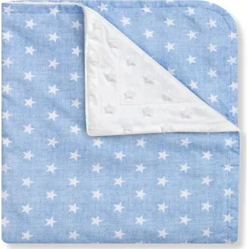 Dětská deka Interbaby Deka HVĚZDIČKY 80x110 cm Modrá