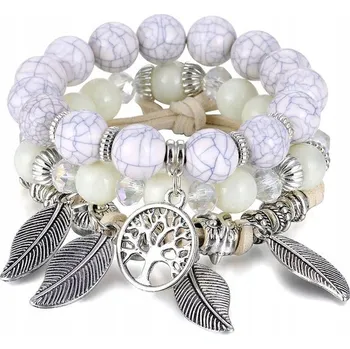 Náramek Sada 3 náramků LISTY