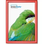 Jansen Display Klaprám A3, ostrý roh, profil 25mm, barva RAL 3020 červená