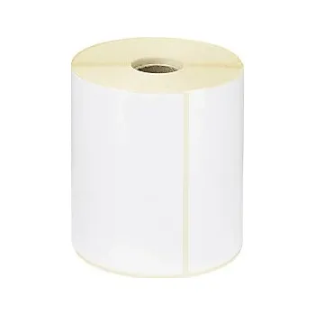 Speciální papír Termální etikety 55x35mm, na roli ø25mm, 1200 etiket, s perforací | RAJA - Balení po 1 ks