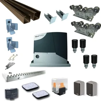 Sada pro posuvnou samonosnou bránu do šíře 7m - 500kg - C80Fe - Robus1000KIT