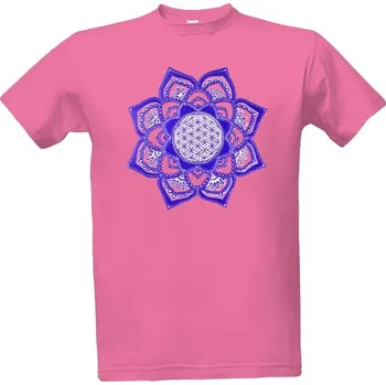 Tričko s potiskem Mandala Květ života 03 pánské