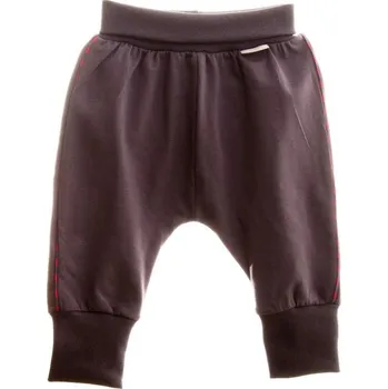 Dupačky Česká výroba Tepláčky kojenecké Grafit Růžový proužek MKcool Vel. 56