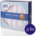 Kikko Biobavlněné dětské pleny XKKO Staré časy 70x70 - bílá - 5ks