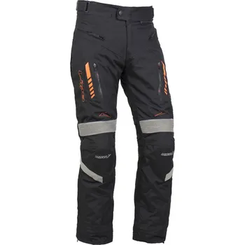 Moto kalhoty Kalhoty na motorku MBW Challenger černé/oranžové fluo, pánské moto kalhoty - výprodej v. 60
