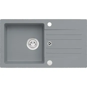 Nerezový dřez Dřez Cortina 140 Beton G81 sítkový odtok 3 1/2, sifon pop-up