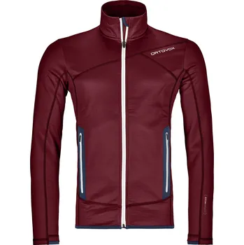 Pánská mikina Ortovox Merino Fleece Jacket Dark Blood