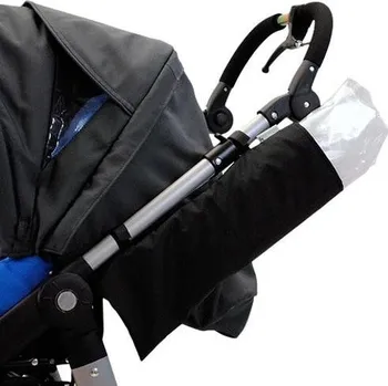 Babyrenka Universální obal na pláštěnku pro dětské kočárky malý černý