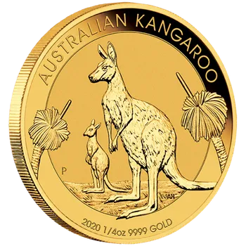 Česká mincovna 25 AUD Australian Kangaroo (Klokan rudý) 2020 1/4 oz