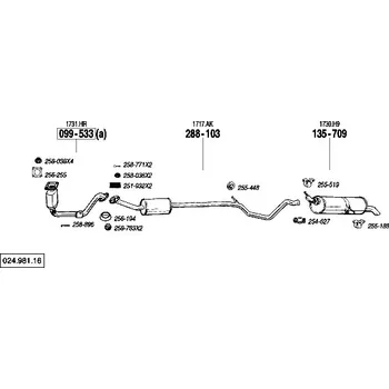 Katalyzátor katalyzátor Bosal 090-820