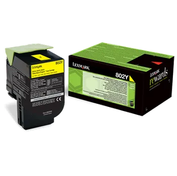 Lexmark 80C20Y0 • 802Y Yellow - Original