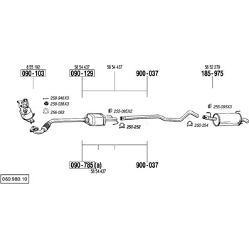 Katalyzátor katalyzátor Bosal 090-103
