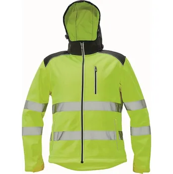 pracovní bunda Červa Knoxfield Hi-Vis softshellová bunda žlutá