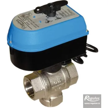 rozdělovač topení REGULUS ventil zónový třícestný kulový 3/4" VZK 320-230-1P s pohonem
