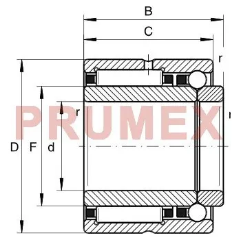 INA NKIB 5901-XL ložisko