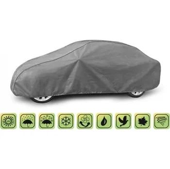 Plachta na motorové vozidlo Mobile Garage, ochranná plachta na automobil Audi A4 B9 sedan (2015->) (425-470cm) (L Sedan)