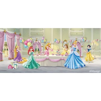 Fototapeta Vliesová fototapeta dětská Princezny na bále slaví FTDNH-5346 / Dětské obrazové tapety na zeď Disney Princess celebrate (202 x 90 cm) AG Design