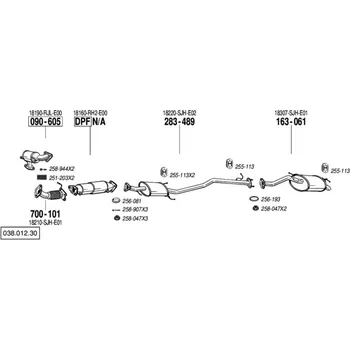 Katalyzátor katalyzátor Bosal 090-605