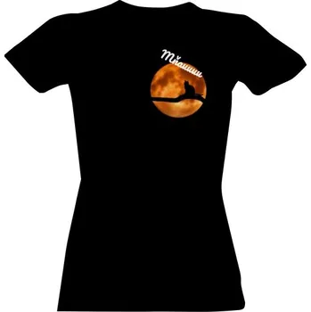 Dámské tričko Tričko s potiskem ,,Mňauuu,, dámské