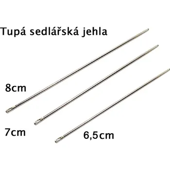 Nástroj na niť a příze Sedlářská jehla tupá, jehly