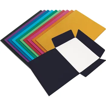 ODKLÁDACÍ MAPA SE 3 KLOPAMI PREŠPÁN černá