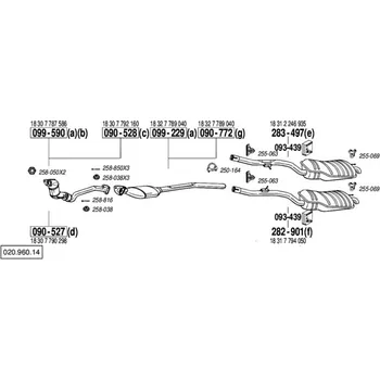 Katalyzátor katalyzátor Bosal 090-528
