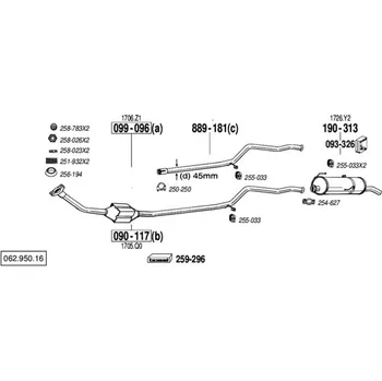 Katalyzátor katalyzátor Bosal 090-117