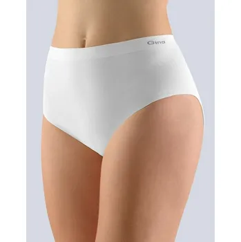 Dámské oblečení GINA dámské kalhotky klasické mama, větší velikosti, bezešvé, jednobarevné MicroBavlna 01000P bílá XL/XXL