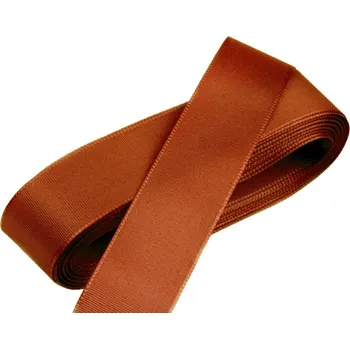 Stuha Stuha taftová světle hnědá, šíře 25mm, 10m