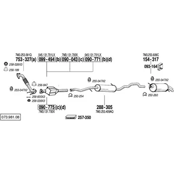 Katalyzátor katalyzátor Bosal 090-771
