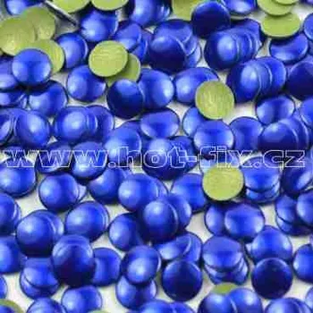 kovové hot-fix kameny barva 18 modrá velikost 3mm, balení 100 nebo 500ks barva: hot-fix kovový barva 18 modrá, velikost: velikost 3mm, prodejní balení: balení 100ks