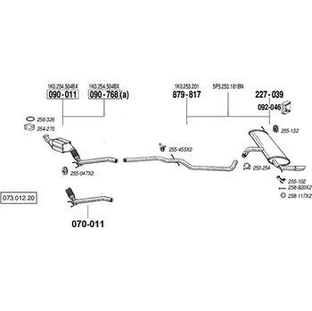 Katalyzátor katalyzátor Bosal 090-768