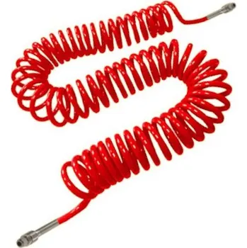 Příslušenství ke kompresoru Hadička spirálová červená PU 8x5^R1/4" /4m Legris 1471U08 03 13