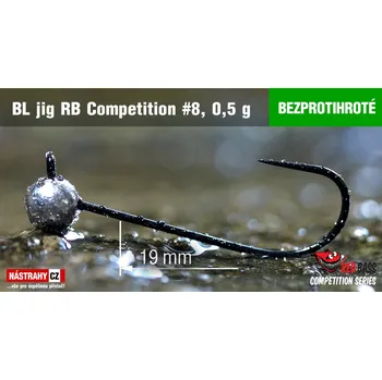 Rybářský háček Bezprotihrotý Jig RB Competition #8 - 18 mm - #8 - 0,5 g, 5 ks