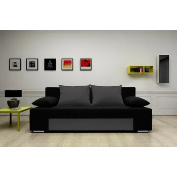 Pohovka Pohovka PALERMO černo-tmavěšedá