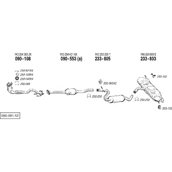 Katalyzátor katalyzátor Bosal 090-553