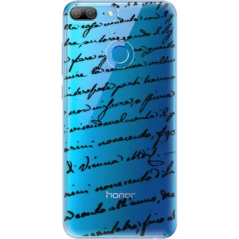 Pouzdro na mobilní telefon Odolné silikonové pouzdro iSaprio - Handwriting 01 - black - Huawei Honor 9 Lite