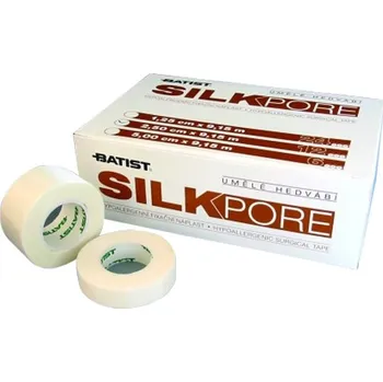 Náplast SILKPORE náplast z umělého hedvábí 1,25 cm x 9,15 m, nesterilní - 24 ks