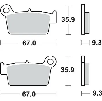 Brzda pro motocykl Brzdové destičky Sbs 790 Rsi (Oem *855852*)