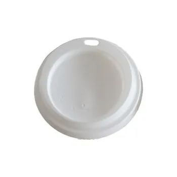 Jednorázové nádobí Víčko bílé plastové na papírový kelímek Coffee 200/250ml/ 100ks
