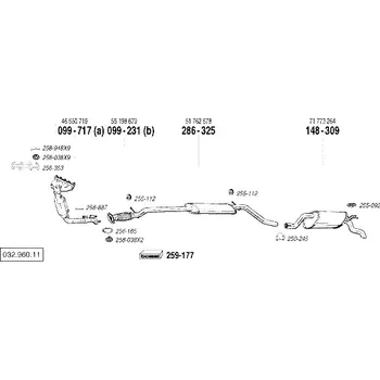 Katalyzátor katalyzátor Bosal 099-717