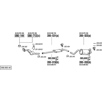 Katalyzátor katalyzátor Bosal 090-713