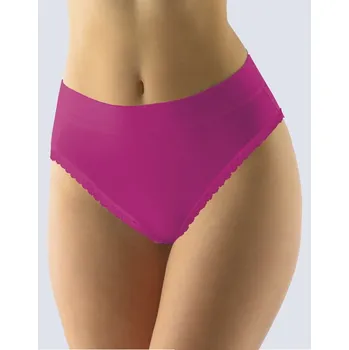 Dámské spodní prádlo GINA dámské kalhotky klasické, širší bok, šité, s krajkou, jednobarevné Disco Basic 10236P vínová 50/52