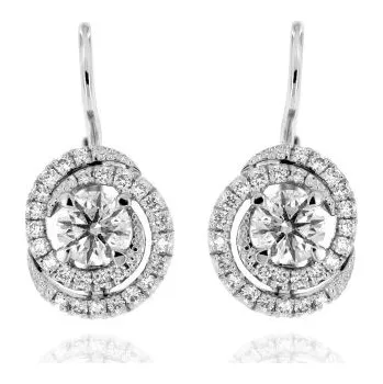 Náušnice Zlatnictví U Kostela Diamantové náušnice z bílého zlata 33148 425660894