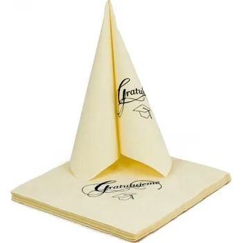 Party dekorace Sada ubrousků - Vanilka