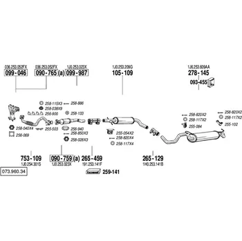 Katalyzátor katalyzátor Bosal 090-759