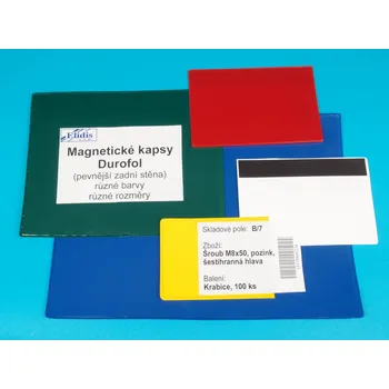 Informační tabulka Magnetická kapsa Durofol 80x120mm barva žlutá