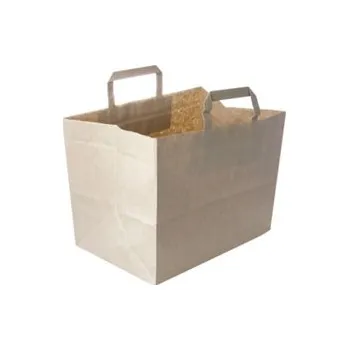 Jednorázové nádobí Taška papírová hnědá na menu box 32+21x33 cm/ 300ks