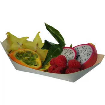 Jednorázové nádobí Lodička dřevěná Boat 22x11cm/ 50 ks