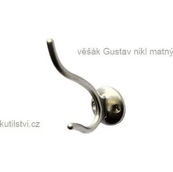 Věšák kovový věšák GUSTAV Varianta: věšák GUSTAV nikl matný